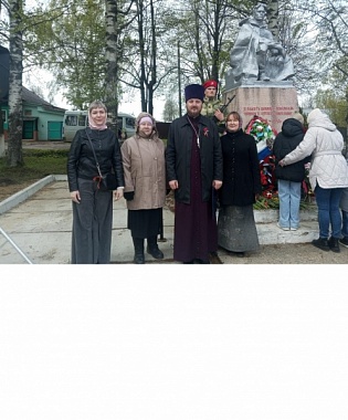 Приход храма Тихвинской иконы Богородицы п. Санчурск принял участие в праздновании Дня Победы